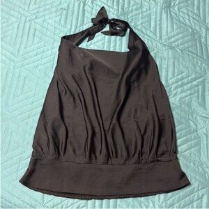 Express Black Tie Halter Top Size: L